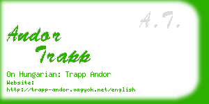 andor trapp business card